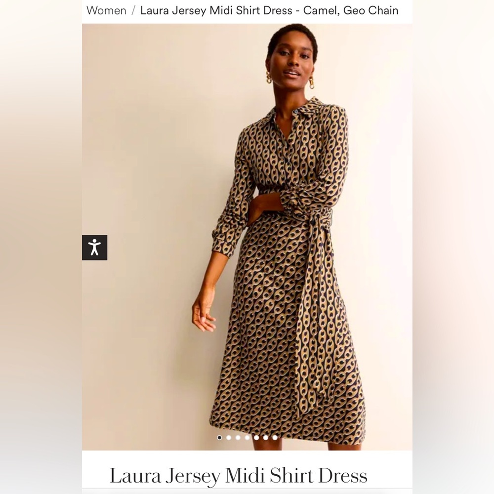 NWT Boden chain print Laura dress